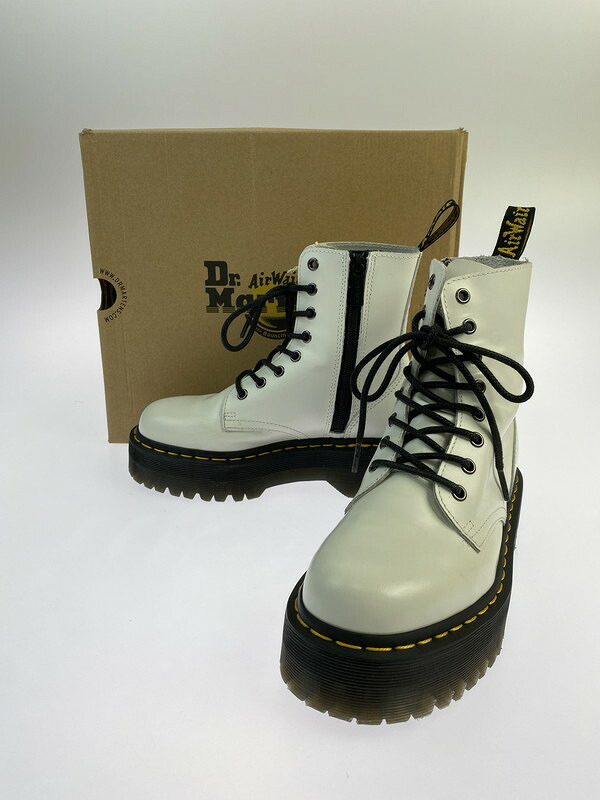 【中古品】【レディース】 Dr.Martens ドクターマーチン 15265100 QUAD RETRO JADON WHITE POLISHED SMOOTH 靴 164-260402-zi-18-min サイズ：US5 カラー：ホワイト 万代Net店