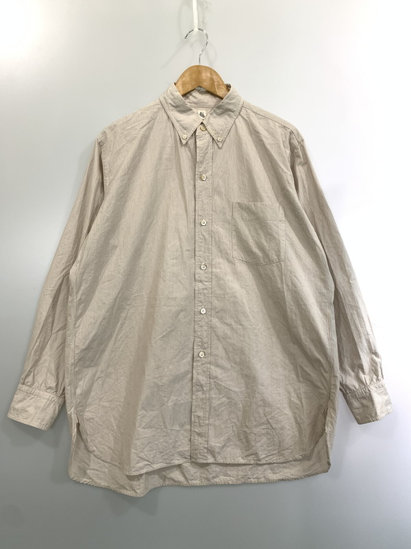 【中古品】【メンズ】  KAPTAIN SUNSHINE 旗がしら太陽の光 BIG BUTTON-DOWN SHIRT  KS9SSH10 ビッグ ボタンダウンシャツ メンズ トップス 140-260403-em-16-時間 大きさ：40 色つや：ベージュ系 生生世世Net店