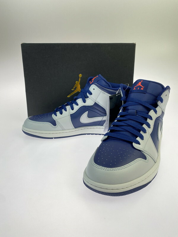 【中古品】【メンズ】 NIKE ナイキ AIR JORDAN 1 MID DQ8426-403 BLUE VOID エアジョーダン 1 ミッド スニーカー 靴 シューズ メンズ 160-260403-em-70-min サイズ：27.0cm カラー：ホワイト/ネイビー 万代Net店 11,858円