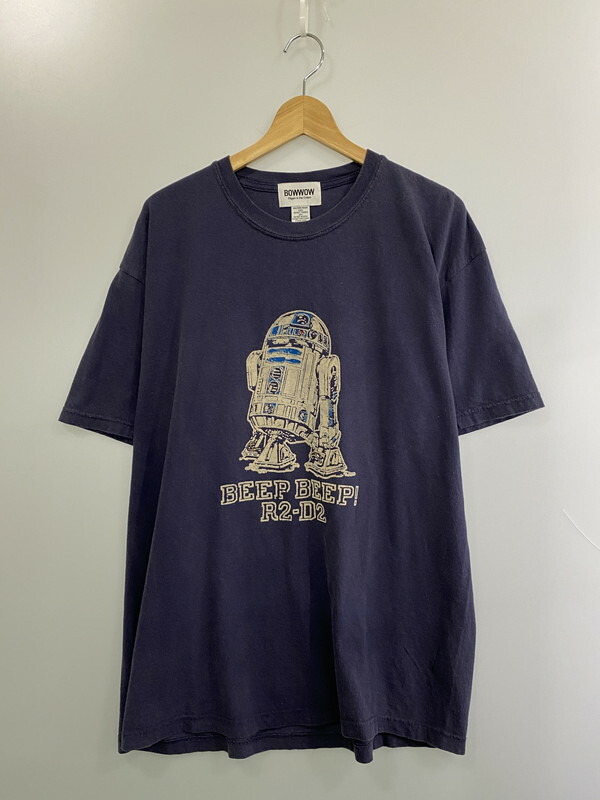 【中古品】【メンズ】 BOWWOW バウワウ R2-D2 TEE 半袖Tシャツ ショートスリーブ 140-260407-AS-57-min サイズ：XL カラー：ネイビー 万代Net店