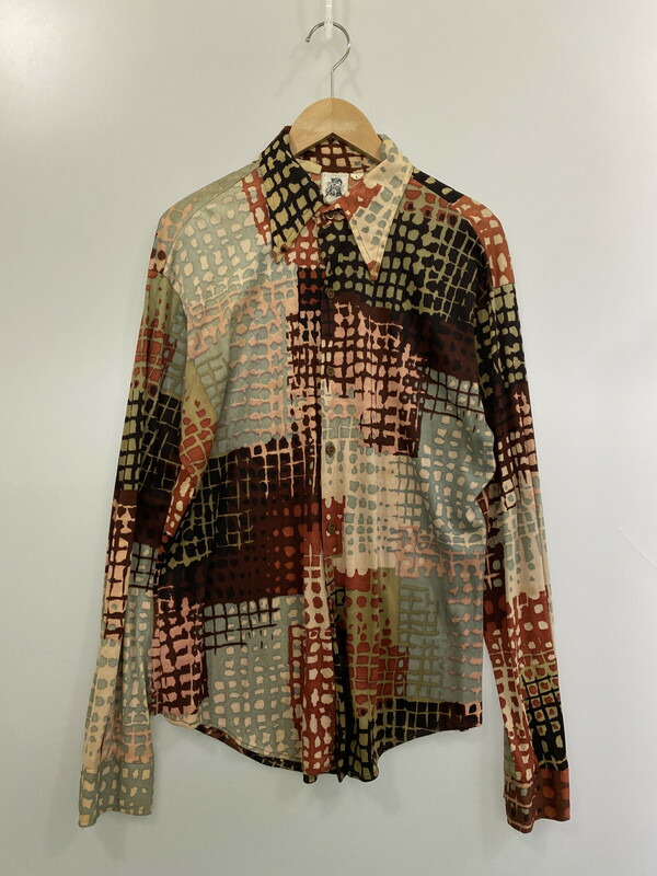 【現状渡し品】【メンズ】 KENNINGTON ケニントン 70S SHIRT GEOMETRIC PATTERN シャツ トップス 146-260408-zi-22-min サイズ：L カラー：マルチカラー 万代Net店