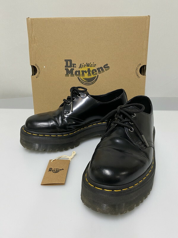 【中古品】【メンズ】 Dr.Martens ドクターマーチン 3HOLE SHOES 25567001 1461 QUAD スリーホール シューズ 靴 シューズ スニーカー SNEAKER 164-260414-KS-22-min サイズ：UK7 カラー：ブラック 万代Net店