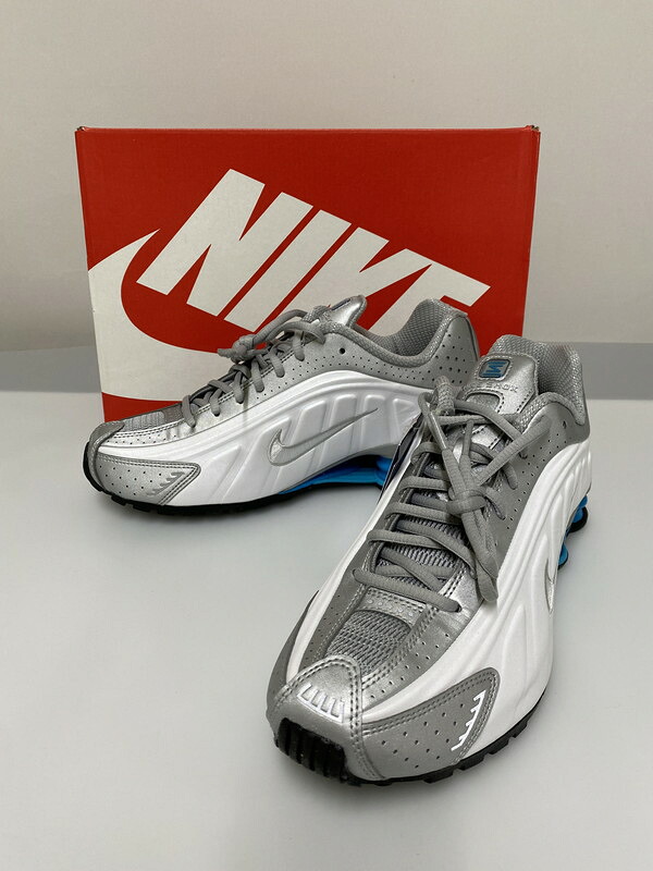 【中古美品】【メンズ】 NIKE ナイキ SHOX TL HQ1988-005 ショックス お茶エル 靴 シューズ スニーカー SNEAKER 160-260414-KS-19-時間 大きさ：26.5糎 US8.5 色つや：しろがね色/白いこと/青み 生生世世Net店