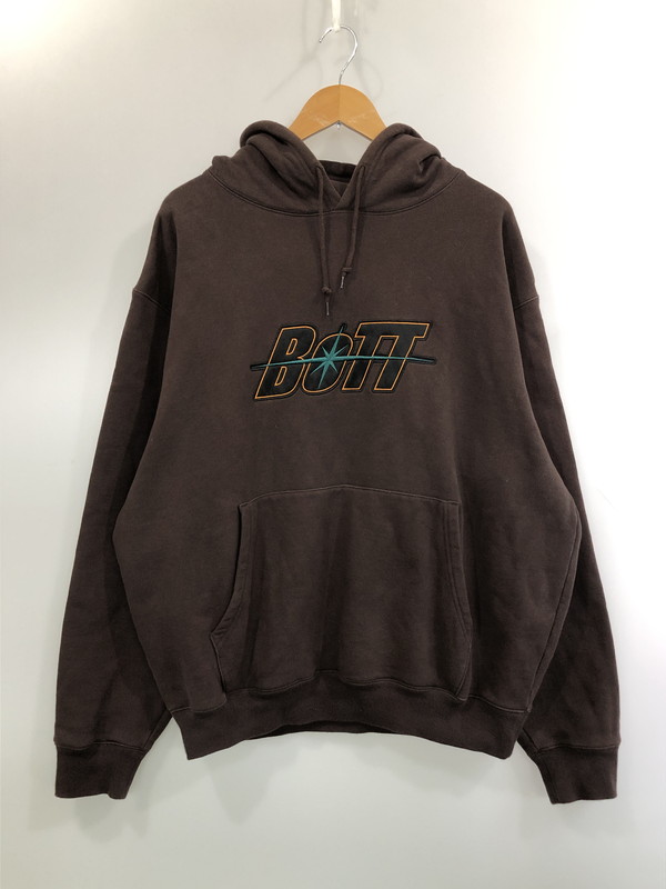 【中古品】【メンズ】 BOTT ボット SPACE LOGO HOODIE スペースロゴ フーディー パーカー メンズ トップス 142-260416-KS-17-min サイズ:XL カラー:ブラウン 万代Net店