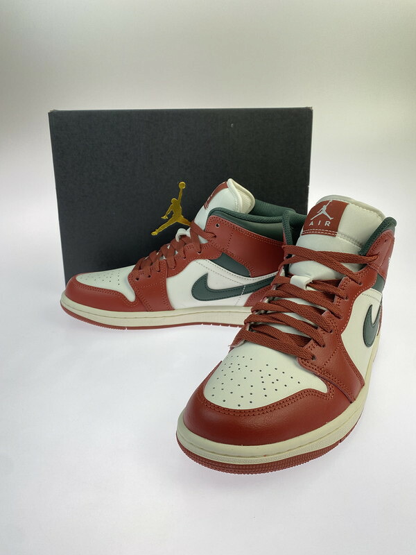 【中古美品】【メンズ】 NIKE ナイキ AIR JORDAN 1 MID DQ8426-105 エア湖 ジョーダン 1 ミッド  スニーカー 靴 160-260417-yn-09-時間 大きさ：26.5糎 US8.5 色つや：SAIL/MIDNIGHT GREEN 生生世世Net店