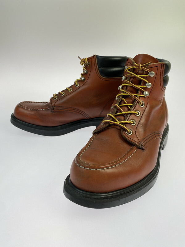 【中古品】【メンズ】  REDWING レッドウィング SUPERSOLE MOC-TOE BOOTS 8804 スーパーソール モックトゥ ブーツ 靴 164-260422-KS-32-min サイズ：26cm US8 カラー：ブラウン系 万代Net店