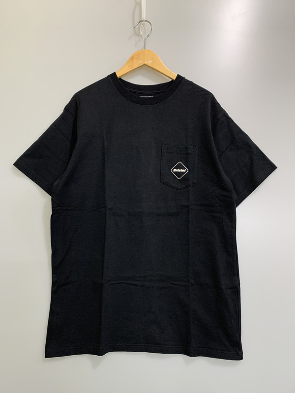 【中古品】【メンズ】  F.C.R.B.(F.C.REAL BRISTOL)  エフシーアールビー BANDANA BIG LOGO TEE FCRB-210076 21SS  バンダナ ビッグ ロゴタイプ お茶 メンズ トップス ティーシャツ 半袖 142-260424-em-26-時間 大いさ：XL 色合い：黒いこと 生々世々Net店 Tシャツ・カットソー-メンズファッション