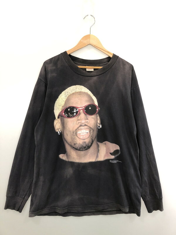 【現状渡し品】【メンズ】 Murina ムリナ 90's DENNIS RODMAN L/S PHOTO TEE 90年代 デニス・ロッドマン ロングスリーブ フォトTシャツ 長袖 トップス 146-260429-kk-36-min サイズ：L カラー：ネイビー 万代Net店｜万代Net店