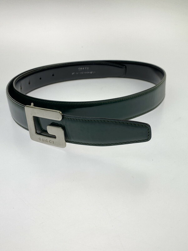 【中古品】【メンズ】  GUCCI グッチ Gバックル エナメル胴締め  037・1046・2959  183-260430-em-55-時間 色つや：緑であること 生生世世Net店