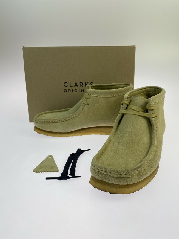 【中古品】【メンズ】  CLARKS クラークス 11826 WALLABEE BOOT MAPLE SUEDE  ワラビーブーツ 靴 シューズ 164-260503-AS-65-時間 大きさ：UK8 1/2 色合い：ベージュ 未来永劫Net店