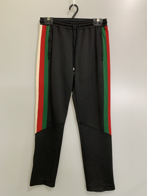 【中古品】【メンズ】  GUCCI グッチ 698461 ネオプレントラックパンツ ボトムス 152-260503-AS-38-時間 大きさ：M 色つや：黒いこと 生生世世Net店