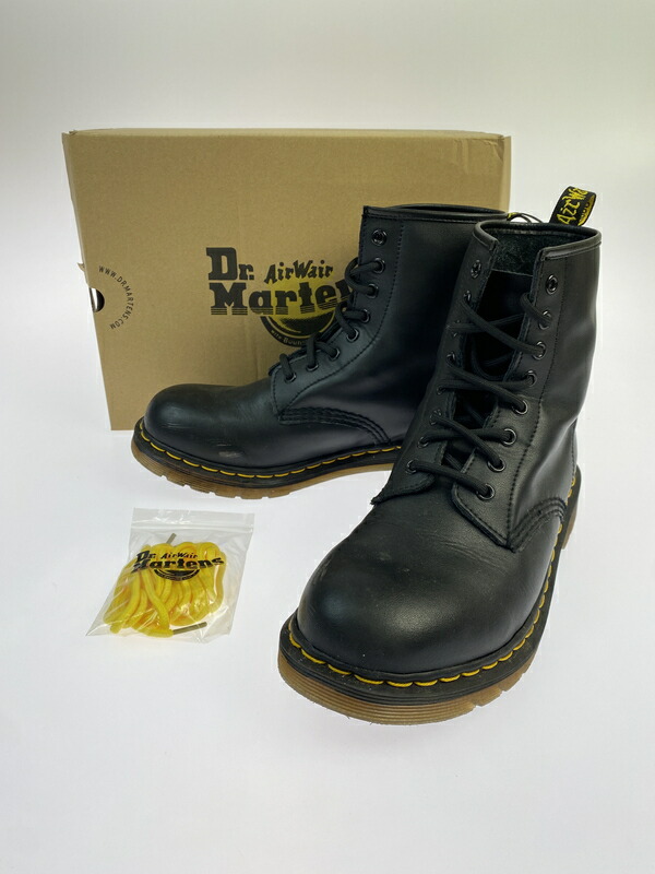 【中古品】【メンズ】  DR.MARTENS お医者さんマーチン 8EYE BOOT BLACK 11822002 8大広間 ブーツ メンズ 靴 シューズ 革 ナッパ 164-260505-em-10-時間 大きさ：26.5糎 色つや：黒いこと 生生世世Net店