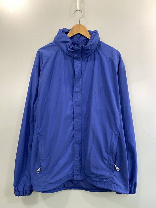 【中古品】【メンズ】  L.L.BEAN エルエルビーン 00S NYLON JACKET ナイロン上衣 アウター 146-260508-AS-21-時間 大きさ：XXL 色合い：青色 未来永劫Net店