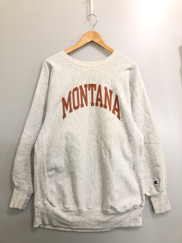 【中古品】【メンズ】  CHAMPION はやりっ子 90S メキシコ合衆国製 MONTANA REVERSE WEAVE SWEAT SHIRT 90年月日 モンタナ リバースウィーブ トレーナー メンズ トップス 146-260512-em-47-時間 大きさ：XXL 色つや：ともし火薄墨色 生生世世Net店