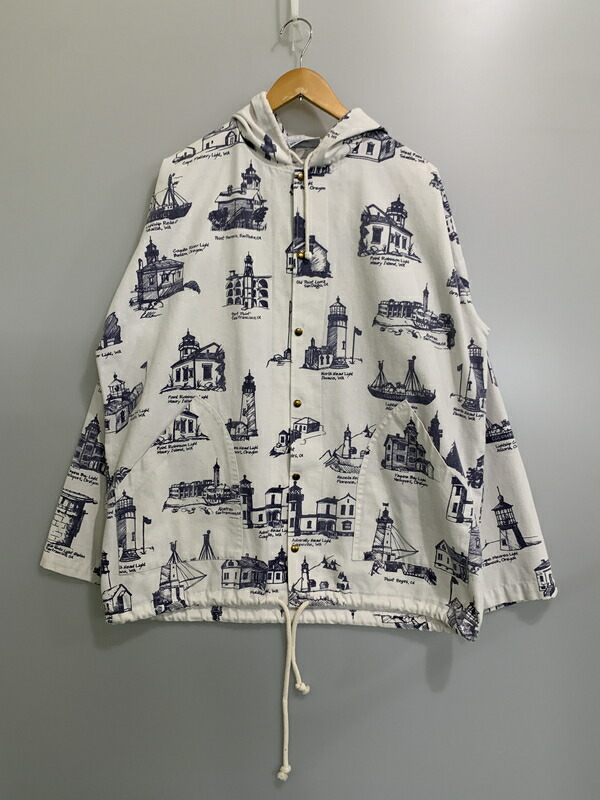 【中古品】【メンズ】  MICHGAN LAG CO ミシガンラグ 貴社 90S HOODED JACKET 90年月日 フーデッド 上衣 メンズ  アウター 146-260515-em-13-時間 色つや：白いこと/米国海軍 生生世世Net店