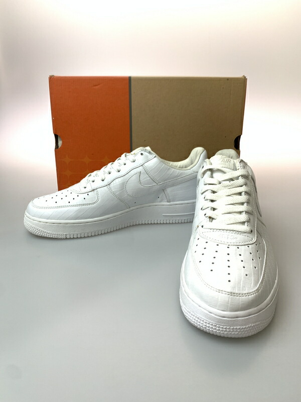 【中古品】【メンズ】  NIKE ナイキ HTM AIR FORCE 1 305895-111 エアフォースワン スニーカー 靴  160-260515-yn-01-時間 大きさ：29.0珊 US11 色つや：WHITE/WHITE-NEUTRAL GREY 生生世世Net店