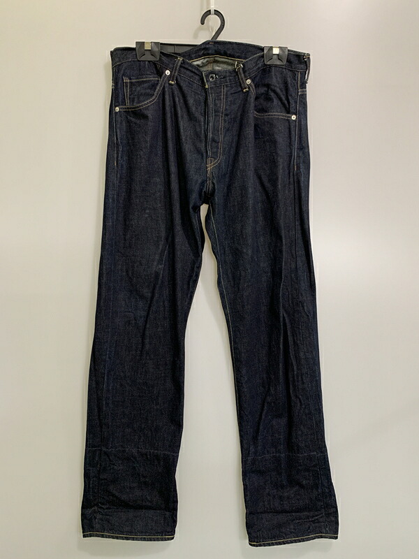 【中古品】【メンズ】  A BATHING APE  アベイシングエイプ 1930-150-028 STAR DENIM PANTS ジーンズズボン下 153-260516-zi-17-時間 大きさ：L 色つや：インディゴ 生生世世Net店