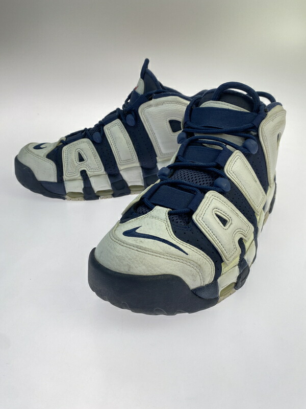 【中古品】【メンズ】  NIKE ナイキ 414962-104 AIR MORE UPTEMPO OLYMPIC 靴 シューズ スニーカー 160-260517-AS-41-時間 大きさ：27糎 色つや：米国海軍/白いこと 生生世世Net店