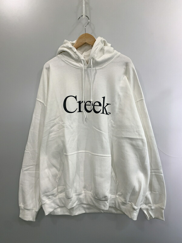 【中古品】【メンズ】  CREEK 細流 LOGO HOODIE ロゴタイプ フーディ パーカー メンズ トップス 140-260518-em-01-時間 大きさ：XXL 色合い：白いこと 未来永劫Net店