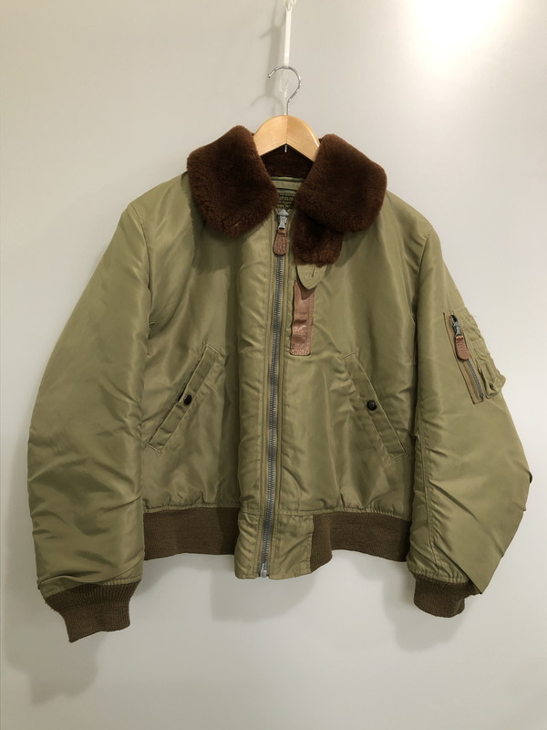【中古品】【メンズ】 BUZZ RICKSON'S バズリクソンズ B-15C FLIGHT JACKET フライトジャケット アウター 145-260520-AS-2-min サイズ：38 カラー：カーキ 万代Net店｜万代Net店