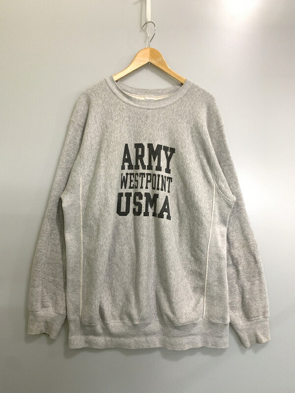 【中古品】【メンズ】  BUZZ RICKSON\u0027S バズリクソンズ HORIZONTAL KNITTING HEAVY WEIGHT SWEAT SHIRTS ホリゾンタル ニッティング ヘビーウェイト トレーナー 145-260520-KS-16-時間 大きさ：XXL 色合い：薄墨色系 未来永劫Net店