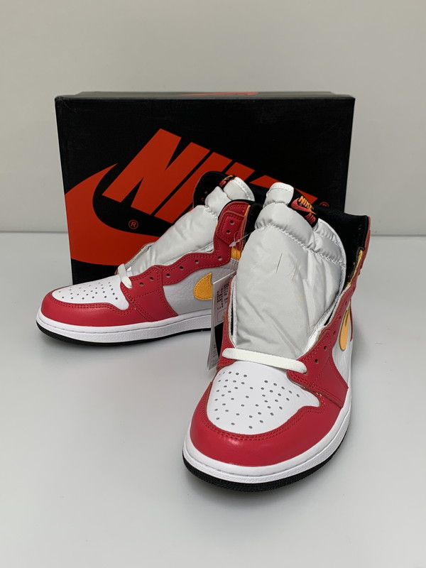 【中古品】【メンズ】  NIKE ナイキ AIR JORDAN 1 HIGH OG LIGHT FUSION RED 555088-603 エアジョーダン1 ご機嫌 OG スニーカー メンズ シューズ 靴 160-260521-em-53-時間 大きさ：27.0糎 色つや：ライトフュージョンレッド 生生世世Net店
