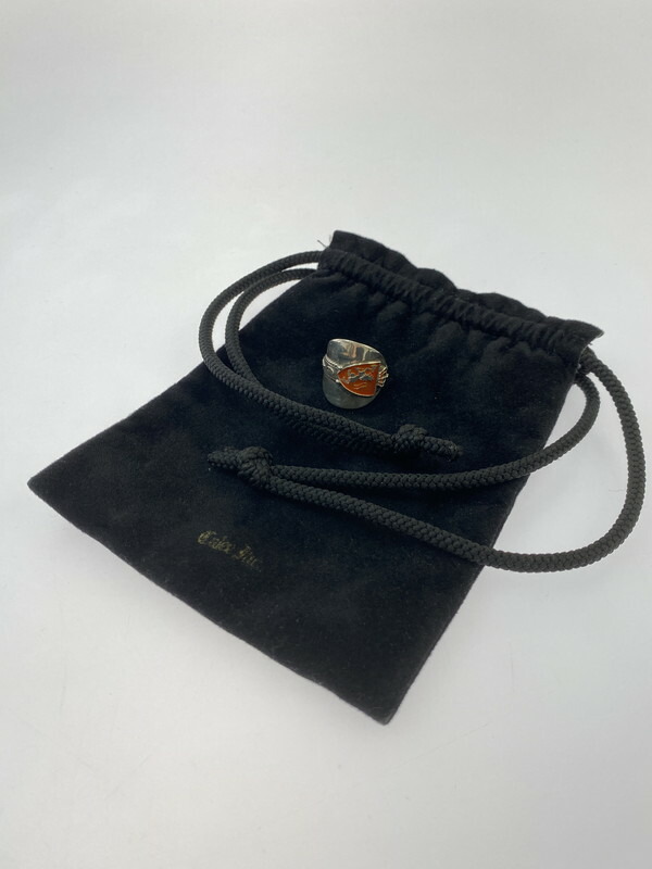 【中古品】【メンズ/レディース】  CALEE 持ちはこび SPOON RING 刀圭輪っか 指環 添え物 193-260524-em-49-時間 色合い：しろがね色 16号 生生世世Net店