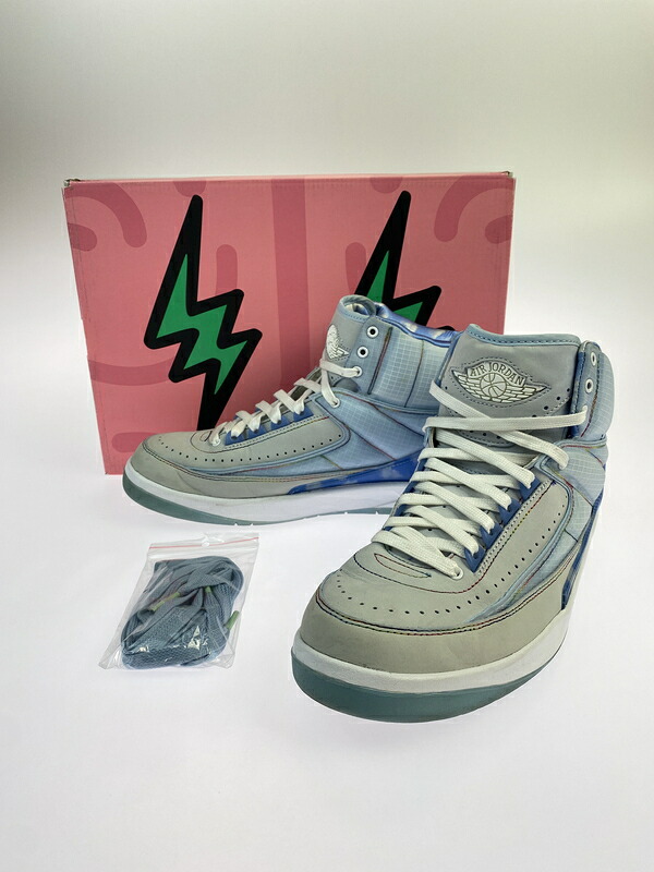 【中古品】【メンズ】  J BALVIN J. バルヴィン × NIKE ナイキ AIR JORDAN 2 RETRO SP DQ7691-419 レトロ SP スニーカー メンズ シューズ 靴 160-260524-em-02-時間 大きさ：26.5糎 色つや：CELESTINE BLUE WHITE MULTI COLOR 生生世世Net店
