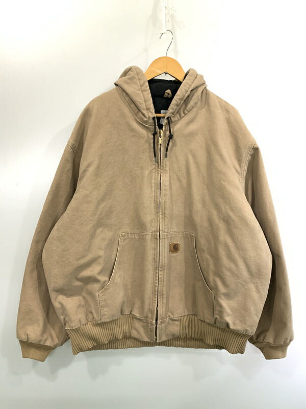 【中古品】【メンズ】  CARHARTT 鉄道車両ハート形 ACTIVE JACKET 活動的上衣 アウター 146-260526-jt-05-時間 大きさ：大きさ曖昧模糊たる 色つや：ベージュ 生生世世Net店
