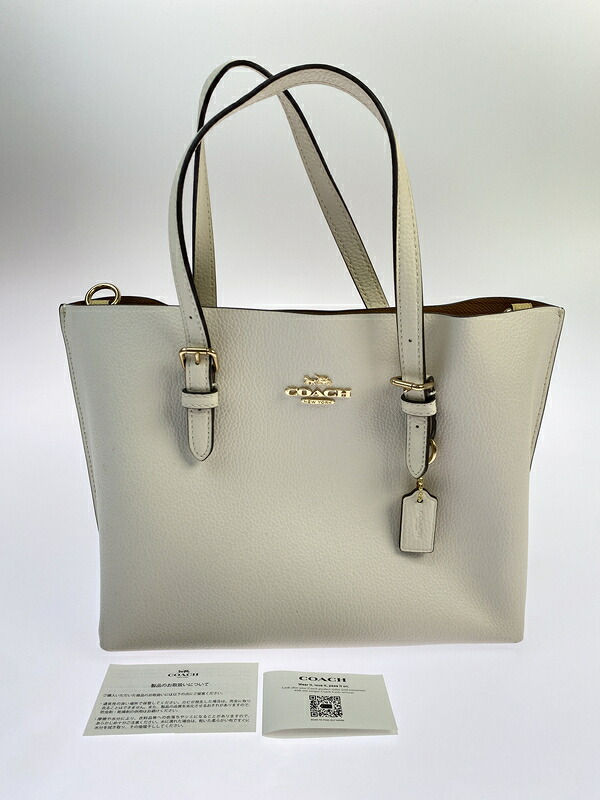 【中古美品】【メンズ】 COACH コーチ モリー トート 25 ショルダーバッグ C4084 ハンドバッグ 180-260530-KS-14-min カラー:ホワイト 万代Net店|万代Net店