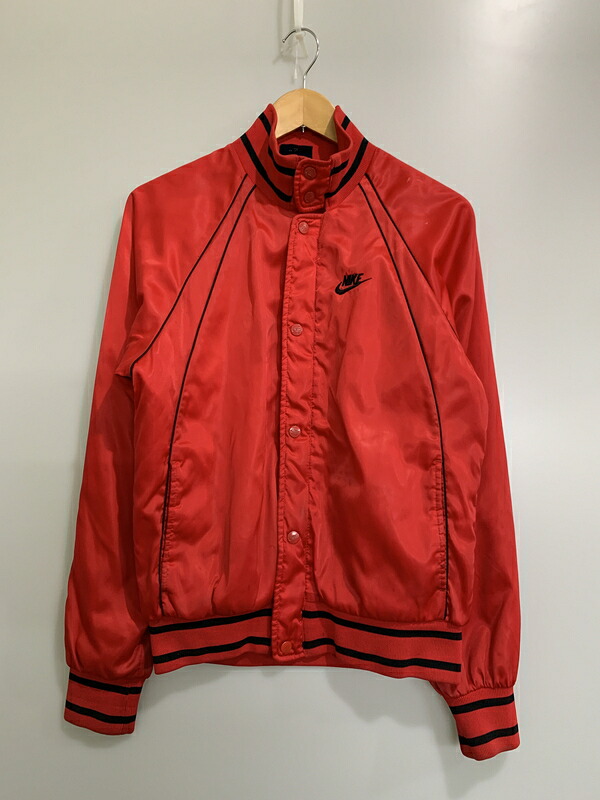 【現状渡し品】【メンズ】 NIKE ナイキ 80S NYLON JACKET 1980年代 ナイロンジャケット メンズ アウター 146-260530-KS-22-min サイズ:S カラー:レッド 万代Net店|万代Net店