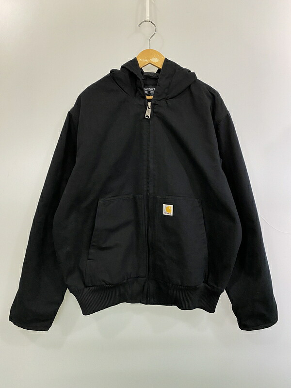 【中古品】【メンズ】  CARHARTT 鉄道車両ハート形 WASHED DUCK INSULATED ACTIVE JACKET 104050 BLK ウォッシュドダック インサレーテッドアクティブジャケット アウター 146-260602-yn-19-時間 大きさ：L 色つや：黒いこと 生生世世Net店