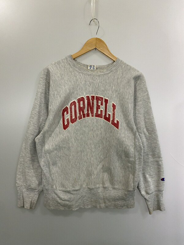 【現況乗り合い船品】【メンズ】  CHAMPION はやりっ子 80\u0027s CORNELL REVERSE WEAVE SWEATSHIRT 80年月日 リバースウィーブ トレーナー 調教師 トップス 146-260602-yn-12-時間 大きさ：M 色つや：薄墨色 生生世世Net店
