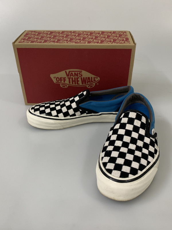 【中古品】【メンズ】 VANS LIBERAIDERS SLIP-ON リベレイダース スリッポン メンズ シューズ 靴 162-260603-em-16-min サイズ：26.0cm カラー：ブルー&times;マシュマロ 万代Net店｜万代Net店