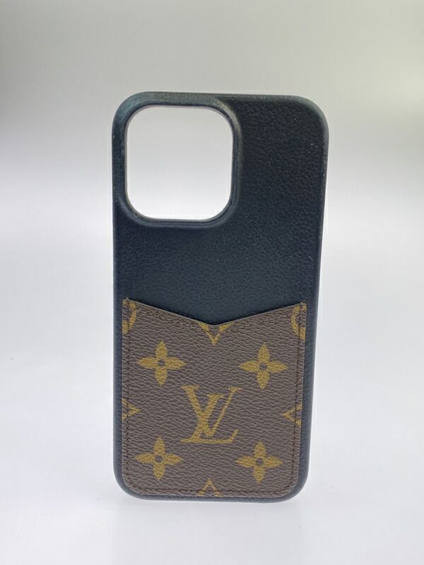 【中古品】【メンズ/レディース】  LOUIS VUITTON ルイ・ヴィトン ME1214 M82888 モノグラム・バンパー IPHONE15 PRO MAX用 179-260607-AS-19-時間 色合い：モノグラム/黒いこと 未来永劫Net店
