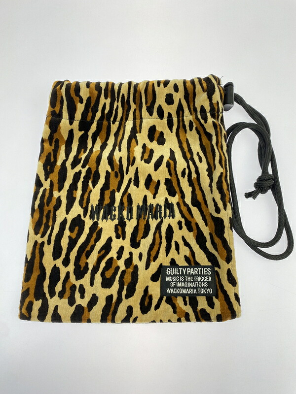 【中古品】【メンズ/レディース】  WACKO MARIA ワコマリア LEOPARD SHOULDER POUCH 188-260607-AS-14-時間 色つや：レオパード 生生世世Net店