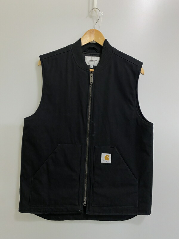 【中古品】【メンズ】 CARHARTT WIP カーハートダブリューアイピー CLASSIC VEST クラシックベスト トップス 142-260609-yn-20-min サイズ:L カラー:ブラック 万代Net店|万代Net店