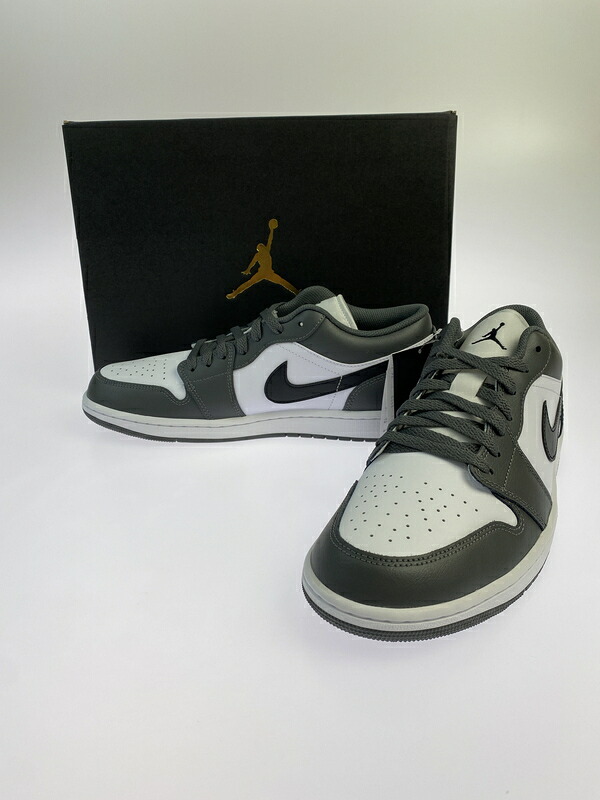 【中古美品】【メンズ】  NIKE ナイキ AIR JORDAN 1 LOW 553558-152 大気圏 ジョーダン 1 置き目 スニーカー 靴 160-260611-yn-01-時間 大きさ：29.0糎 US11 色合い：WHITE/BLACK-IRON GREY 未来永劫Net店