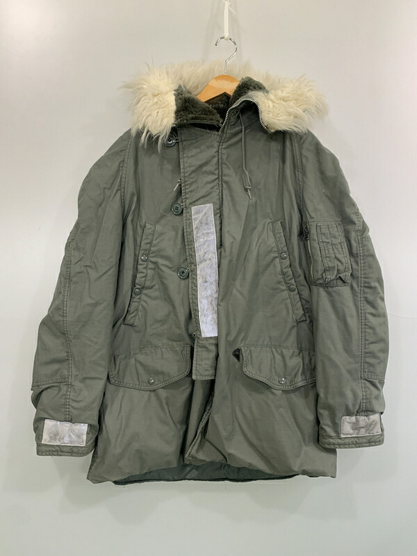 【中古品】【メンズ】 US.AIRFORCE アメリカ空軍 TYPE N-3B PARKA SP0100-94-C-1069 タイプ N-3B パーカー アウター 146-260622-yn-13-min サイズ:L カラー:オリーブグリーン 万代Net店|万代Net店