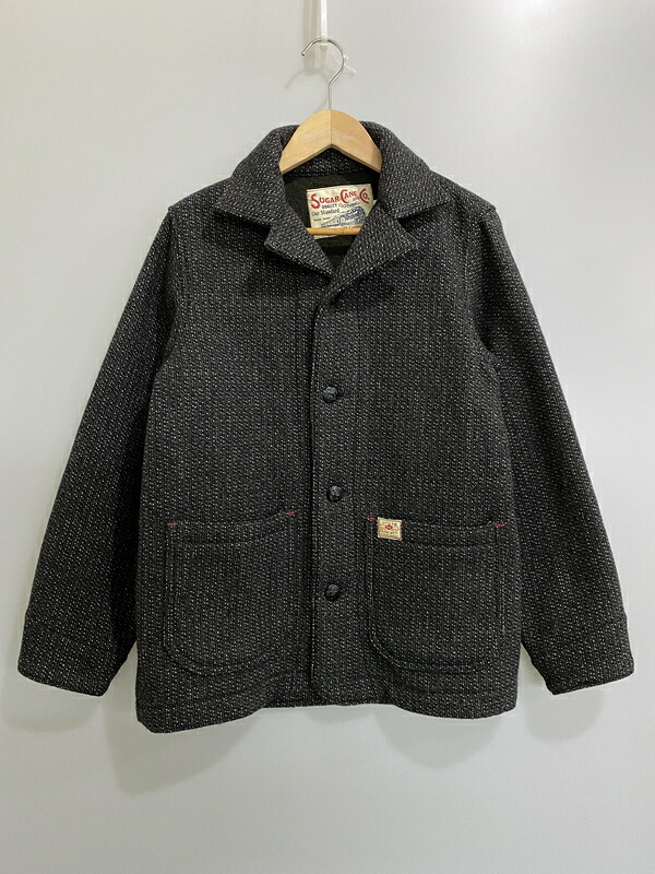 【中古品】【メンズ】 SUGAR CANE シュガーケーン WOOL JACKET ウールジャケット SC11339 メンズ アウター 145-260702-hu-24-min サイズ：36 カラー：ブラック/ブラウン系 万代Net店｜万代Net店