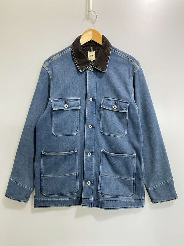 【中古品】【メンズ】 FOB FACTORY エフオービーファクトリー BLANKET DENIM COVERALL F2385 ブランケット デニム カバーオール アウター 145-260707-yn-01-min サイズ：L カラー：インディゴ 万代Net店｜万代Net店