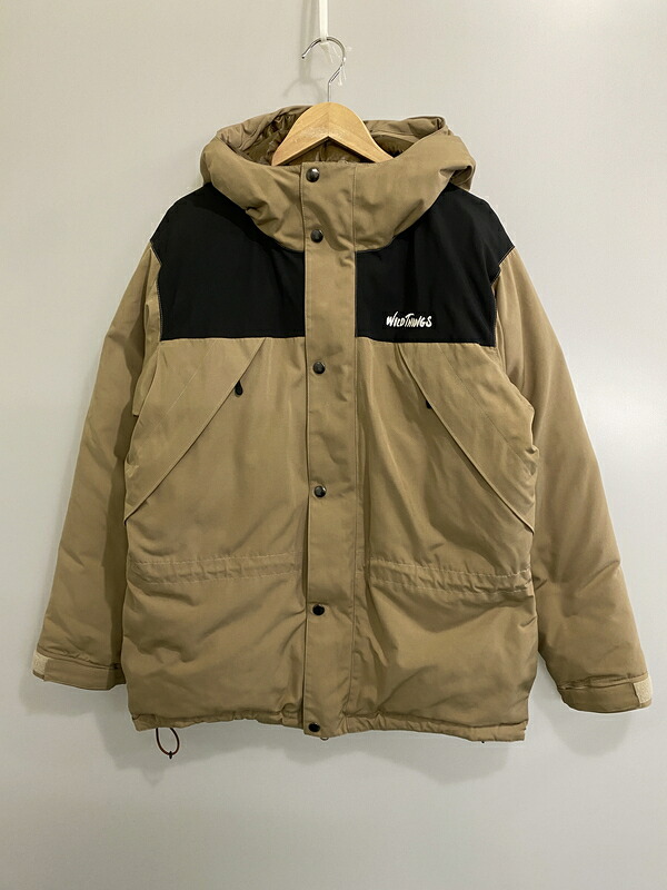 【中古品】【メンズ】 WILD THINGS ワイルドシングス 19AW MOUNTAIN DOWN PARKA WT19435N-PL マウンテンダウンパーカー メンズ アウター 144-260710-em-72-min サイズ:M カラー:ライトカーキ 万代Net店|万代Net店
