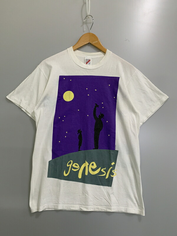 【中古品】【メンズ】 GENESIS ジェネシス 90S 1992 TOUR TEE 半袖Tシャツ ショートスリーブ 146-260718-AS-1-min サイズ：L カラー：ホワイト 万代Net店｜万代Net店