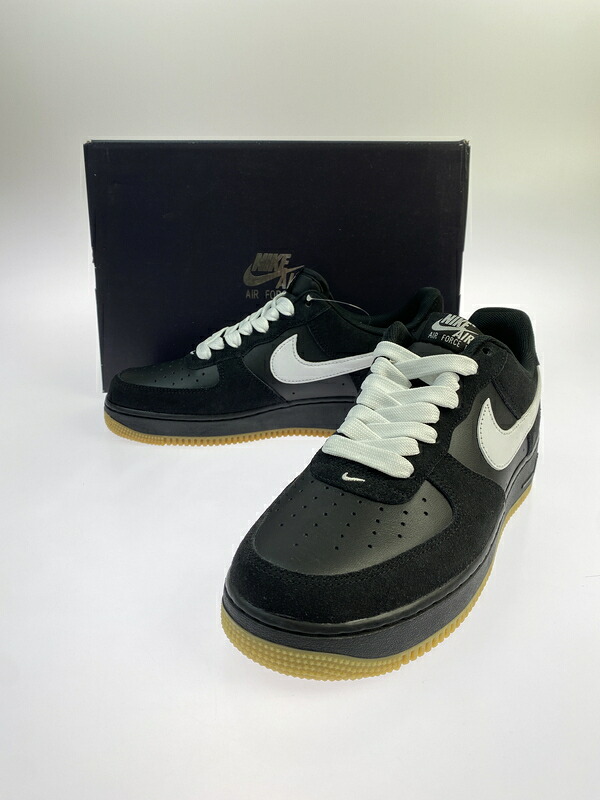 【中古美品】【メンズ】 NIKE ナイキ IB6388-001 AIR FORCE 1 LOW '07 LV8 靴 シューズ スニーカー 160-260719-AS-7-min サイズ：27cm カラー：BLACK/WHITE-GUM LIGHT BROWN 万代Net店｜万代Net店 11,550円
