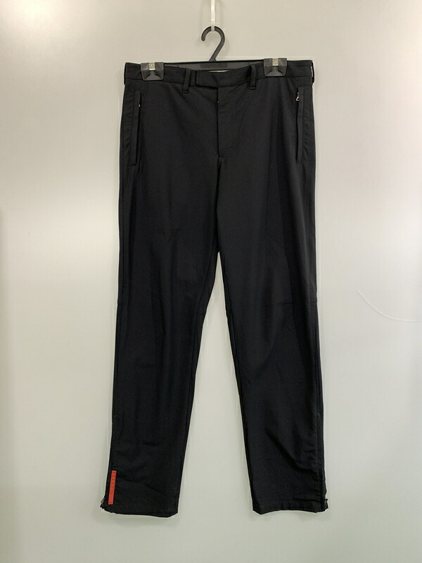 【中古品】【メンズ】 PRADA SPORT プラダスポーツ SLACKS スラックス ボトムス パンツ 152-260719-AS-54-min サイズ：不明 下記参照 カラー：ブラック 万代Net店｜万代Net店 15,840円