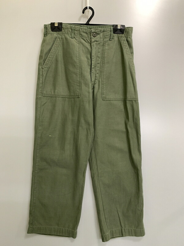 【中古品】【メンズ】 U.S.ARMY ユーエスアーミー 60S BAKER PANTS 8405-082-6613 60年代 ベイカーパンツ メンズ ミリタリー ボトムス ワークパンツ 157-260720-em-38-min サイズ:34×31 カラー:オリーブグリーン 万代Net店|万代Net店