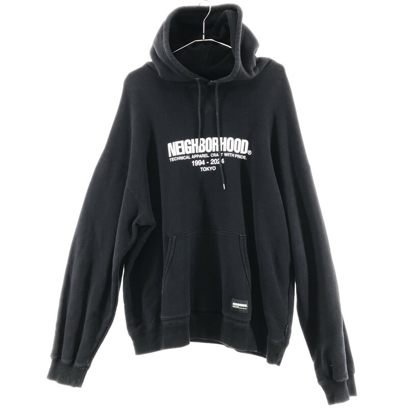 【中古品】【メンズ】 NEIGHBORHOOD ネイバーフッド NEIGHBORHOOD 241FPNH-CSM04 24SS CLASSIC LS SWEAT PARKA 142-250402-rn-5-oto サイズ：X-LARGE REGULAR カラー：ブラック　黒 万代Net店