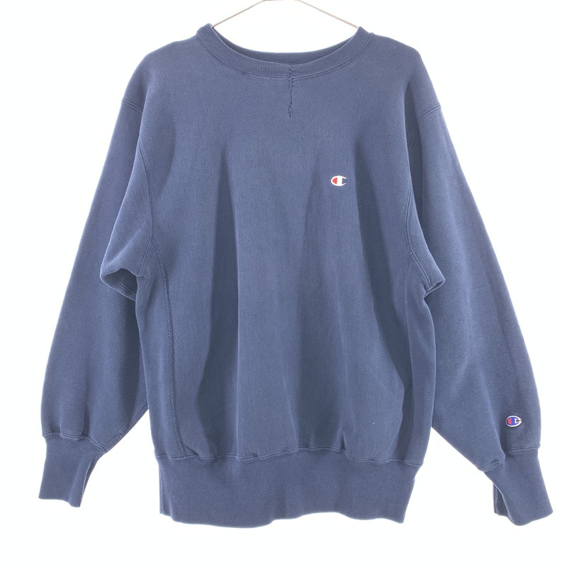 【中古品】【メンズ】 Champion チャンピオン 90'S REVERSE WEAVE SWEATSHIRT リバースウィーズ スウェット シャツ ヴィンテージ トリコタグ 145-260311-nm-03-otoh サイズ：XL カラー：ネイビー 万代Net店