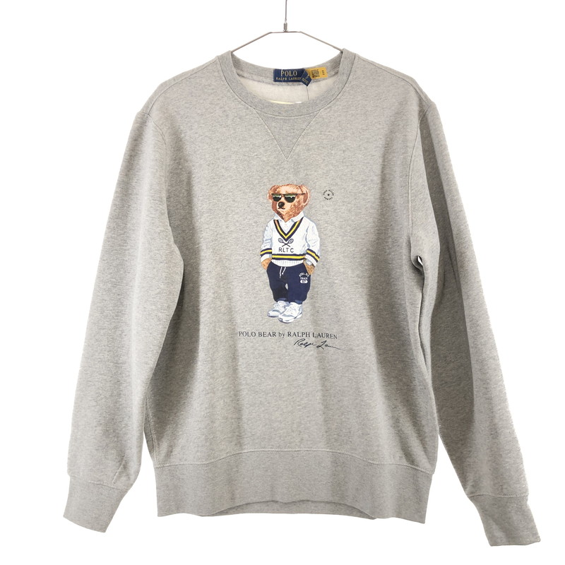 【中古美品】【メンズ】  POLO RALPH LAUREN Poloベアフリース トレーナー ポロラルフローレン 145-260324-ts-10-otoh 大きさ：M 色合い：ヘザーグレー 未来永劫Net店