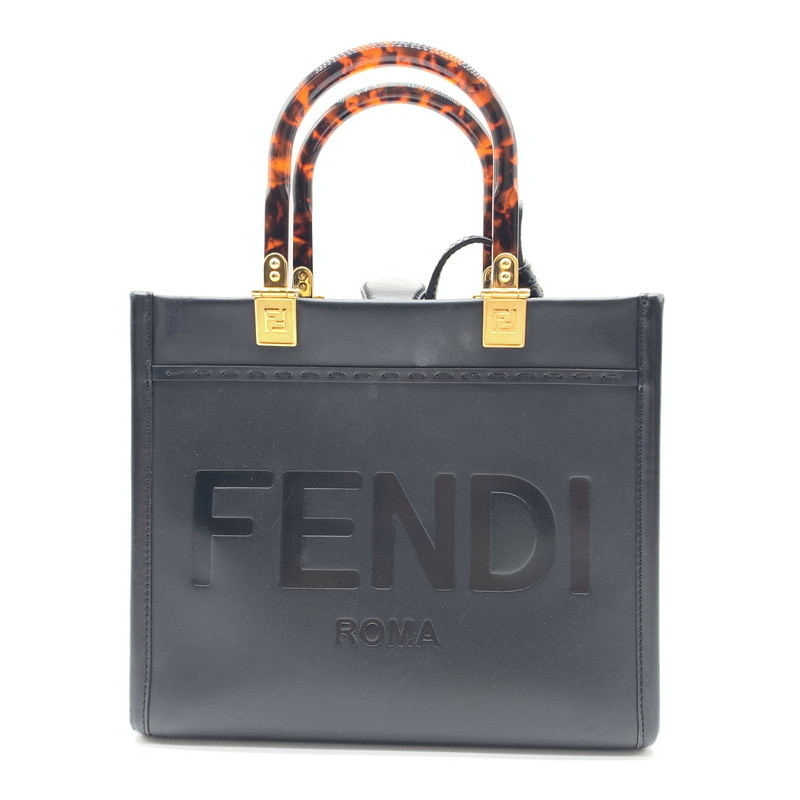 【中古品】【レディース】 FENDI　フェンディ 8BH394 ABVL SUNSHINE SMALL サンシャイン スモール ハンドバッグ ショルダーバッグ 2WAY 180-260403-ts-02-otoh カラー：ブラック 万代Net店